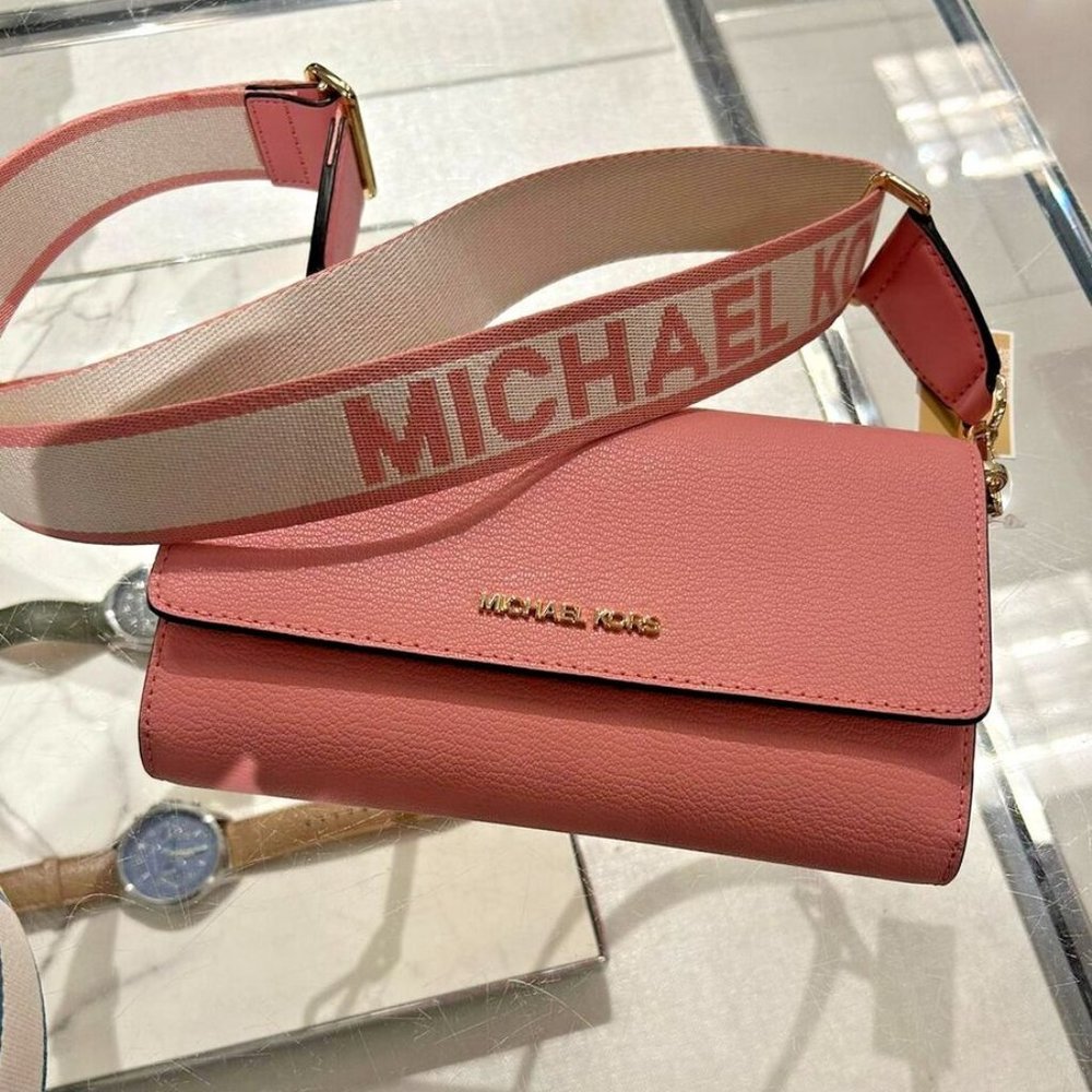 "Michael Kors Primrose Charm: Zip Around Crossbody Elegance"